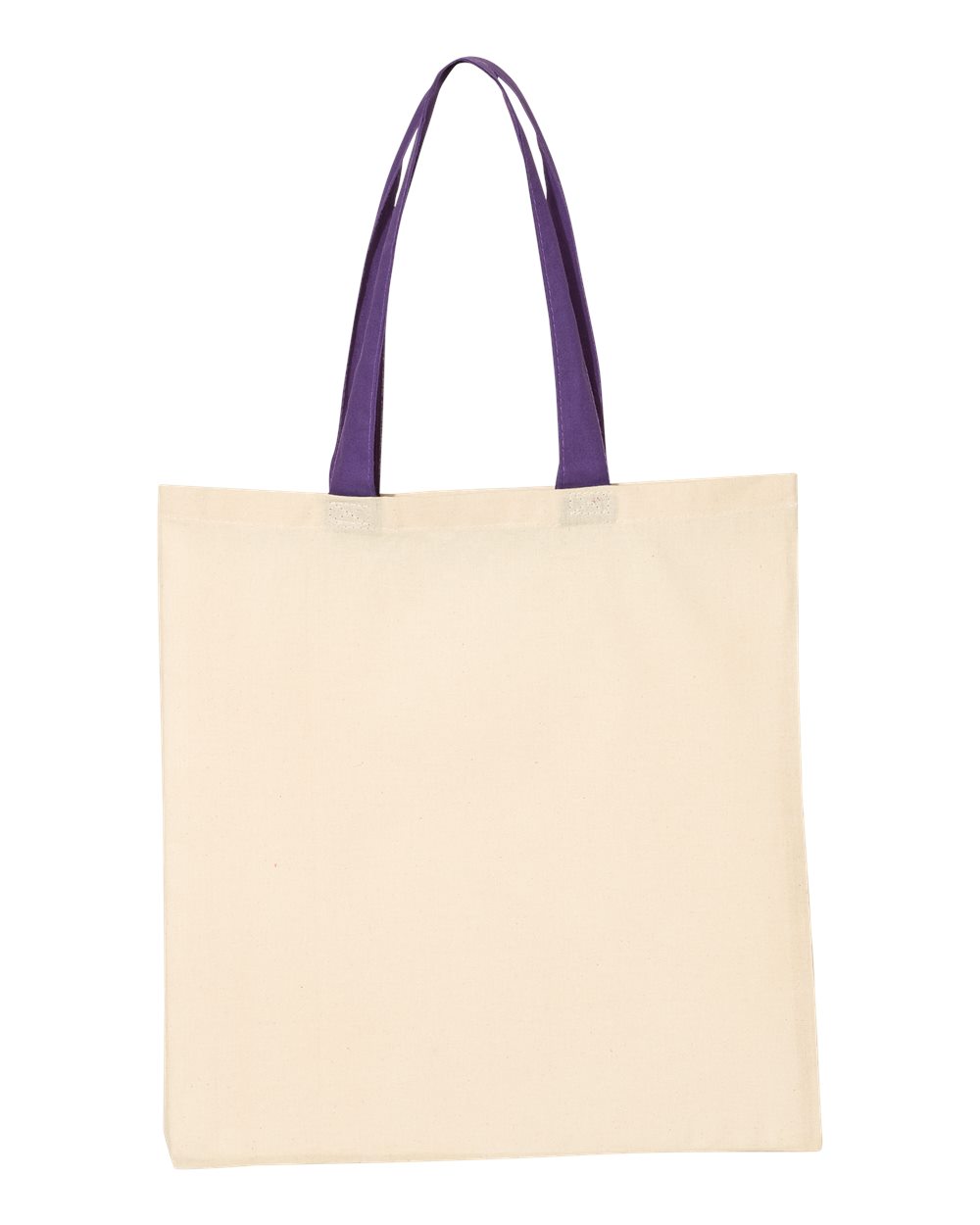 Economical Tote with Contrast-Color Handles - QTB6000