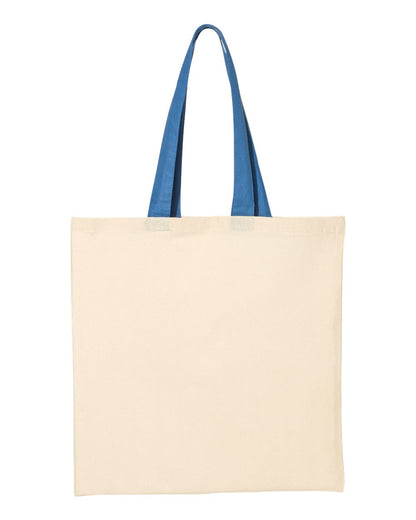 Economical Tote with Contrast-Color Handles - QTB6000