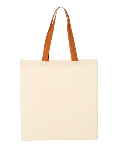 Economical Tote with Contrast-Color Handles - QTB6000
