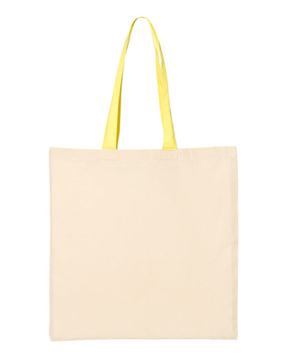 Economical Tote with Contrast-Color Handles - QTB6000