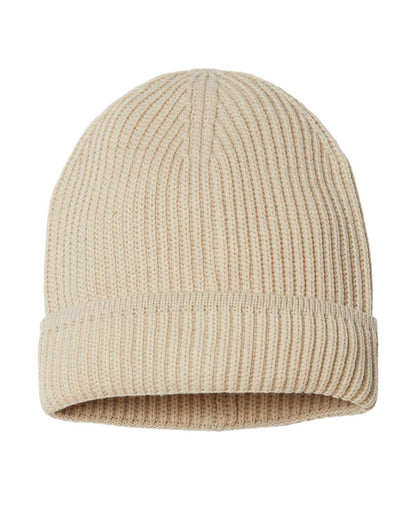 Sustainable Finish Edge Cuffed Beanie - MAPLE