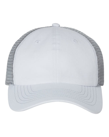 Contrast-Stitch Mesh-Back Cap - 3100