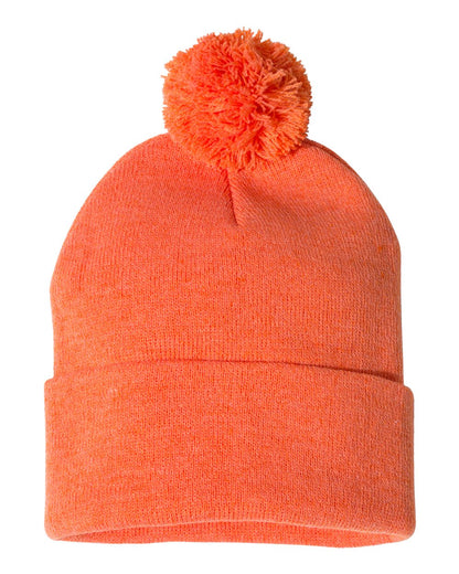 12" Pom-Pom Cuffed Beanie - SP15