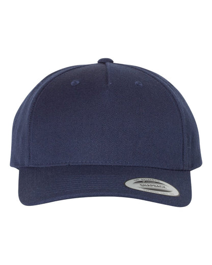 Premium Five-Panel Curved Bill Snapback Cap - 5789M