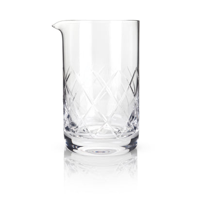 Viski® Large Cut-Crystal Mixing Glass