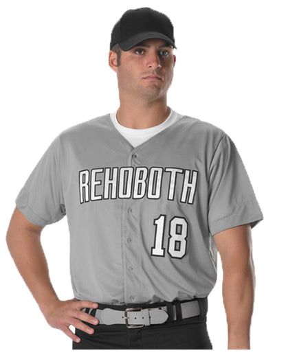 Men's Full Button Lightweight Baseball Jersey - 52MBFJ