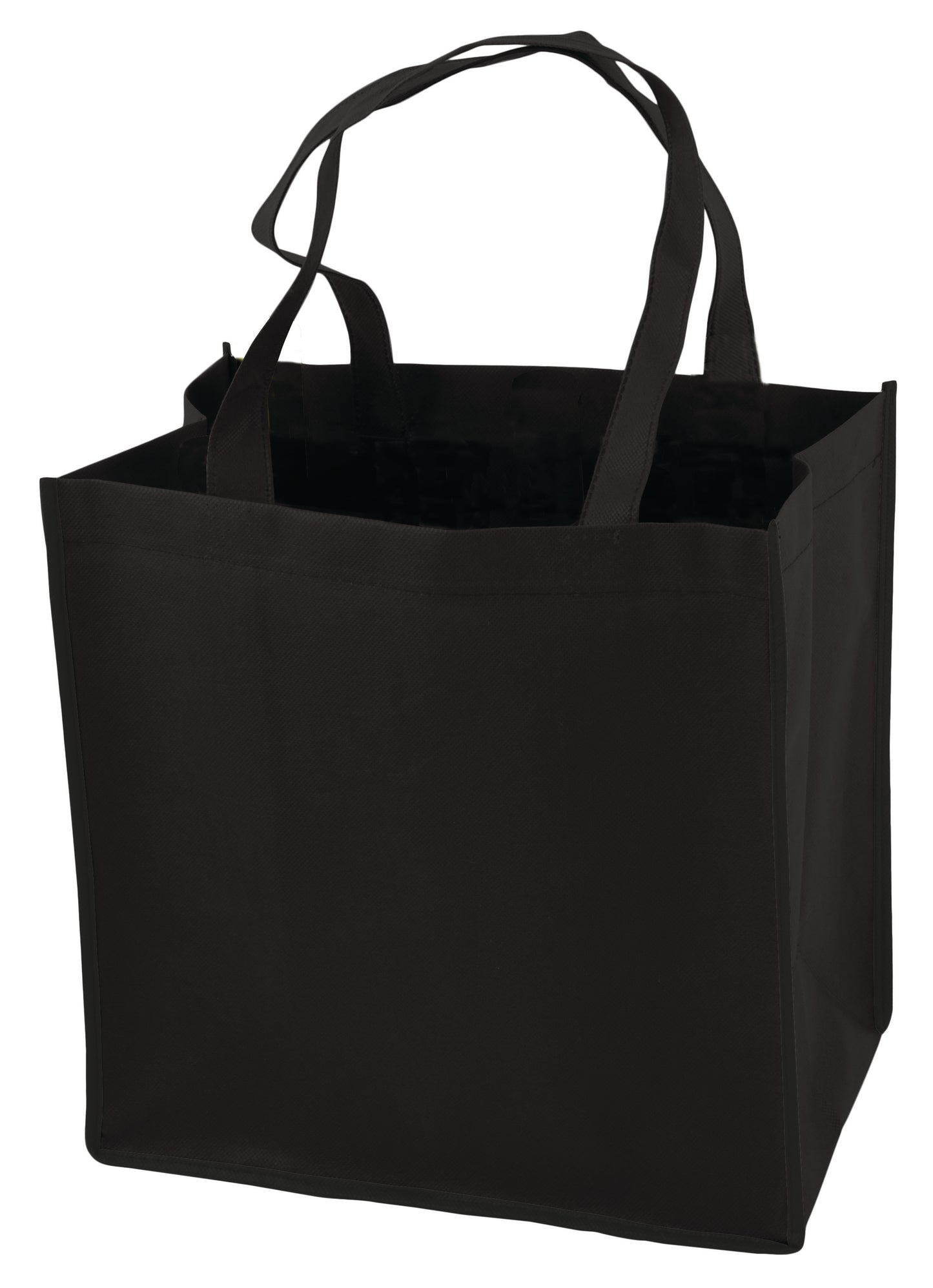 True® Non-Woven Grocery Tote - Black
