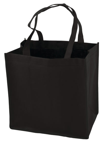 True® Non-Woven Grocery Tote - Black