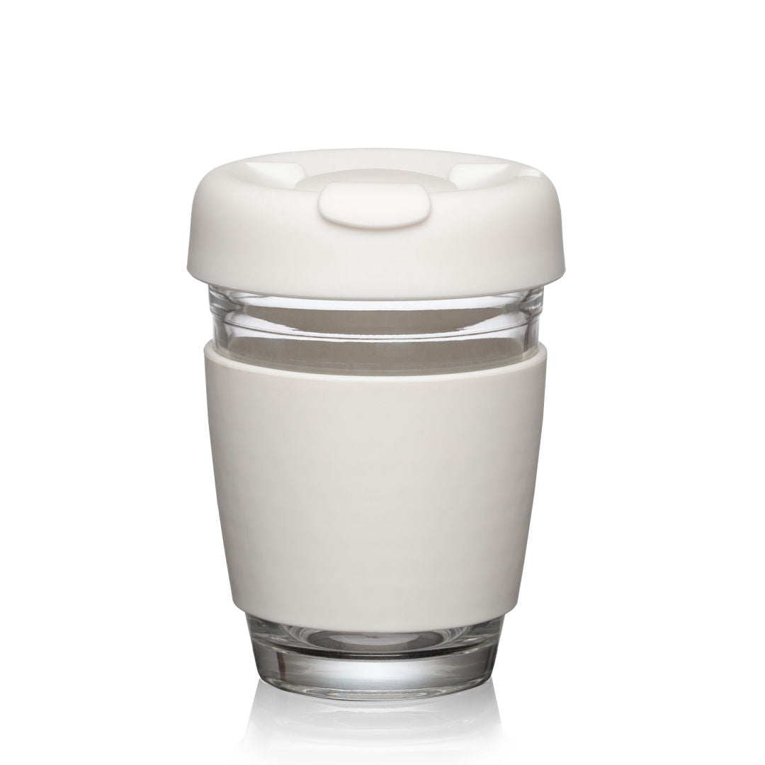 Retiro Borosilicate Glass Tumbler w/Silicone Lid - 8oz
