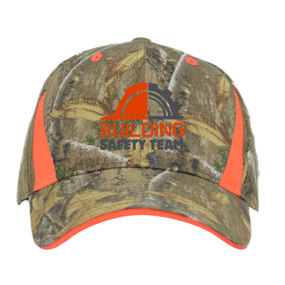 Camo Cap With Blaze Inserts
