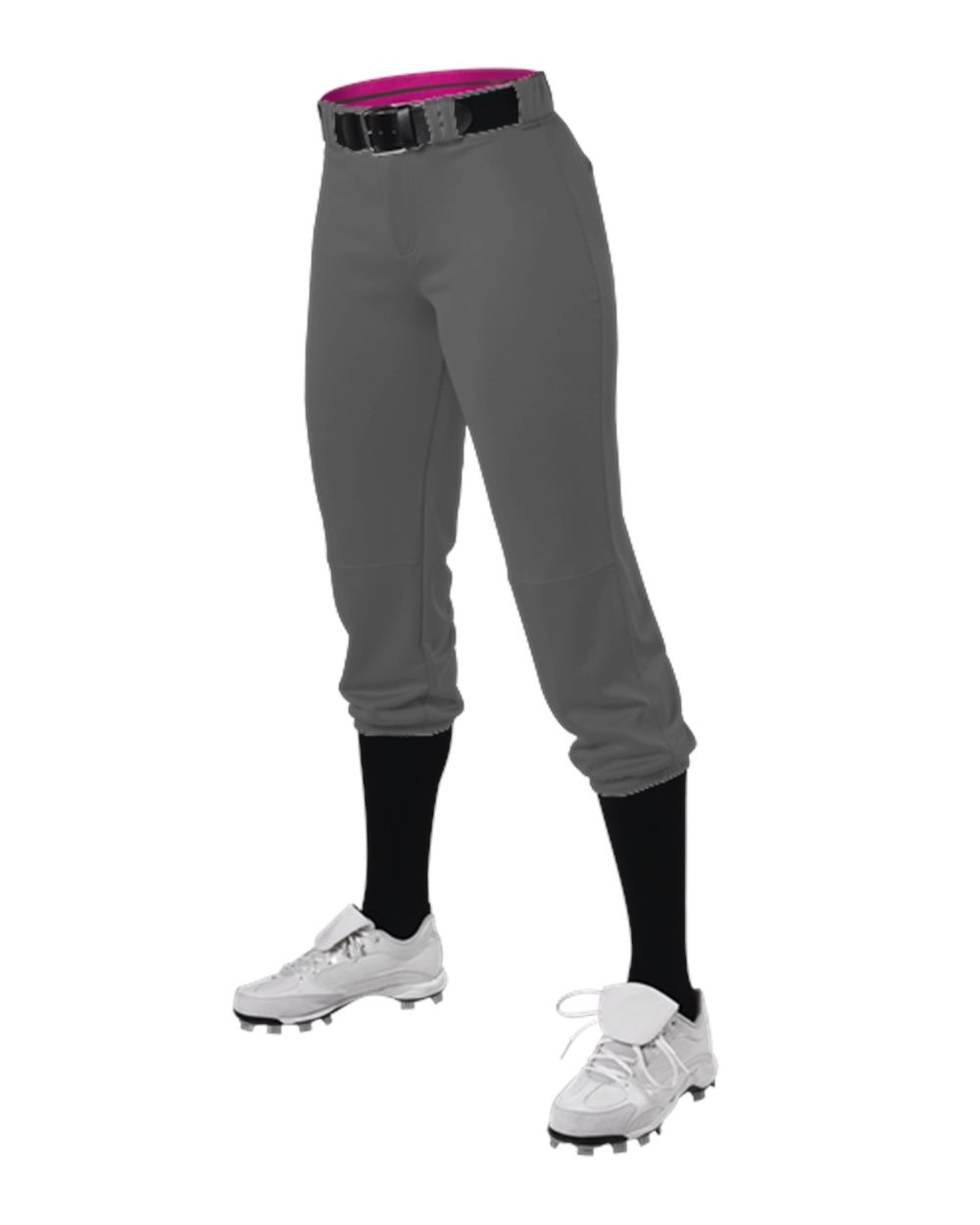 Girls' Premium Fastpitch Softball Pants with Belt Loops - 615PSG