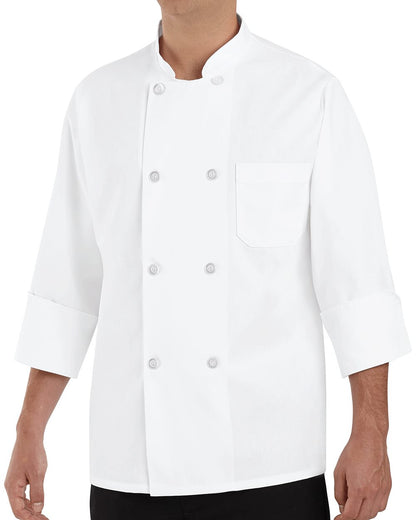 Eight Pearl Button Chef Coat - Tall Sizes - 0403T