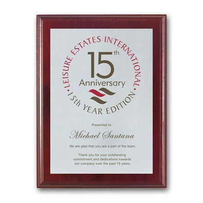 Screenprint Aluminum - Mahogany