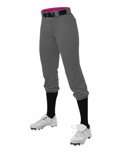 Girls' Premium Fastpitch Softball Pants with Belt Loops - 615PSG