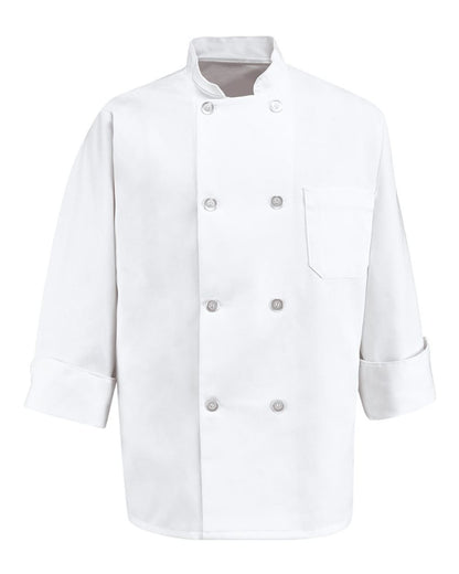 Eight Pearl Button Chef Coat - Tall Sizes - 0403T
