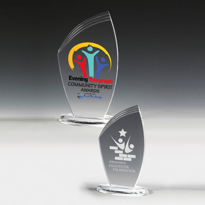 Allure Acrylic Award (4 1/2" x 8" x 3/8") - 4 Color Process