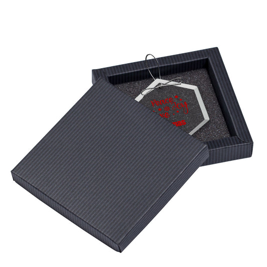 Jade Ornament - Hexagon Imprinted