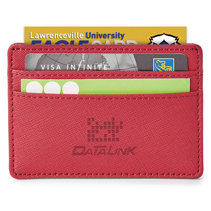 Genuine leather rfid card holder