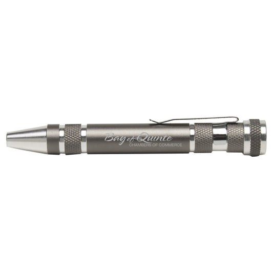 "Great Eight" 8 Bit Metal Screwdriver Tool Kit with Metal Clip