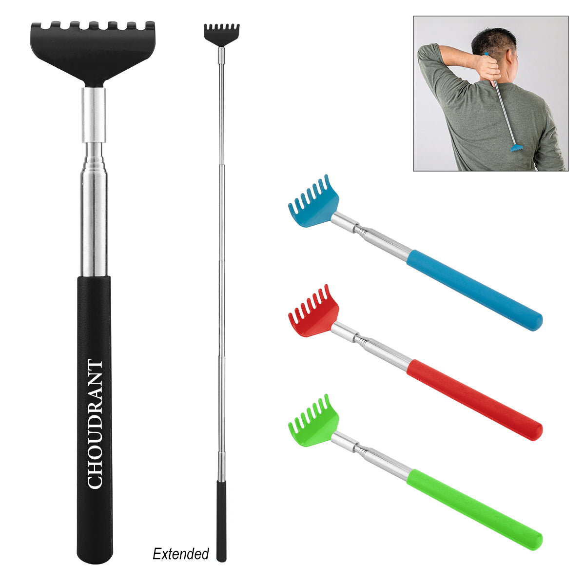 BLACK Extendable Back Scratcher