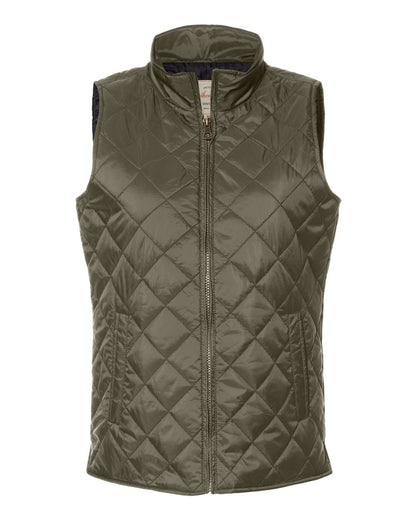 Women's Vintage Diamond Quilted Vest - W207359