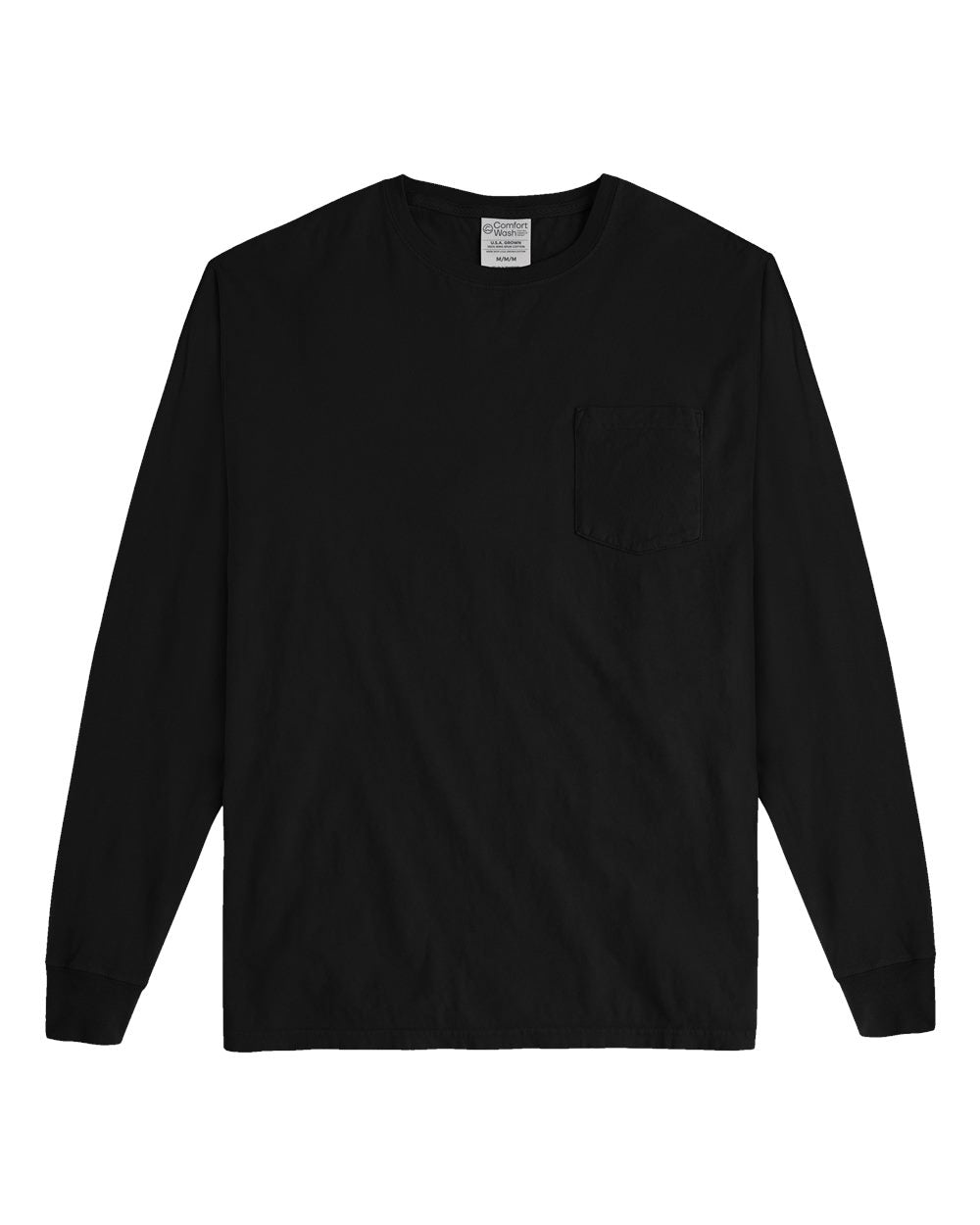 Unisex Garment-Dyed Long Sleeve T-Shirt With a Pocket - GDH250
