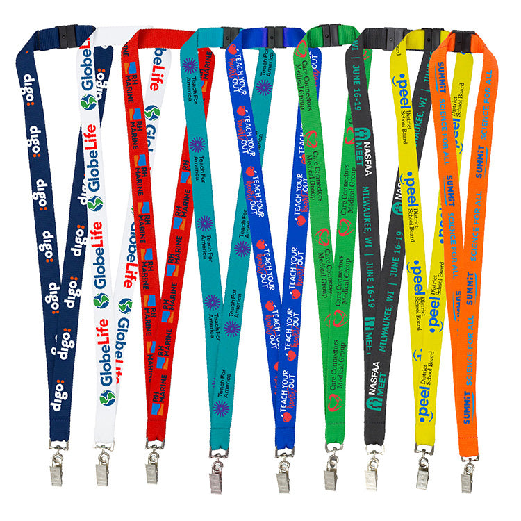 "LASALLE RECYCLED" 3/4" Import Air Ship Recycled RPET Silkscreen Lanyard