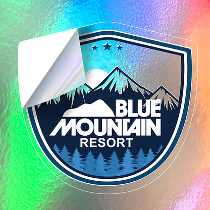 “CUSTOMCUT™” 16.1 sq inch to 25 sq inch Full Color Custom Shape Removable Vinyl Stickers in Singles