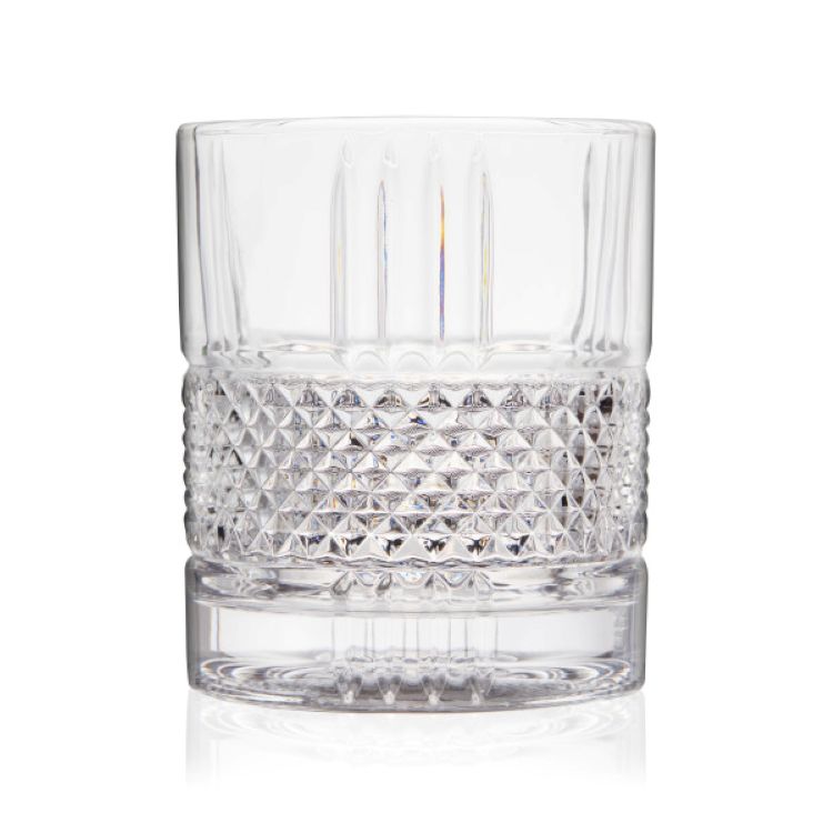 Viski® Revolve Crystal Spinning Rocks Glass