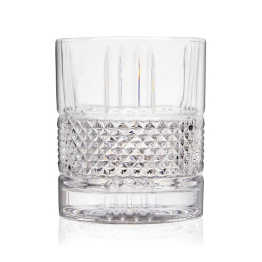 Viski® Revolve Crystal Spinning Rocks Glass