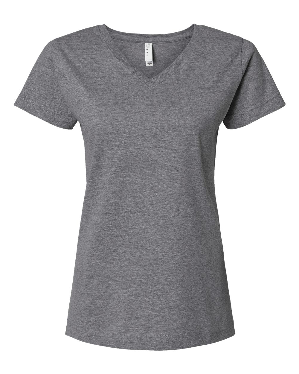 Women's Fine Jersey V-Neck Tee - 3507