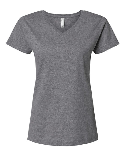 Women's Fine Jersey V-Neck Tee - 3507