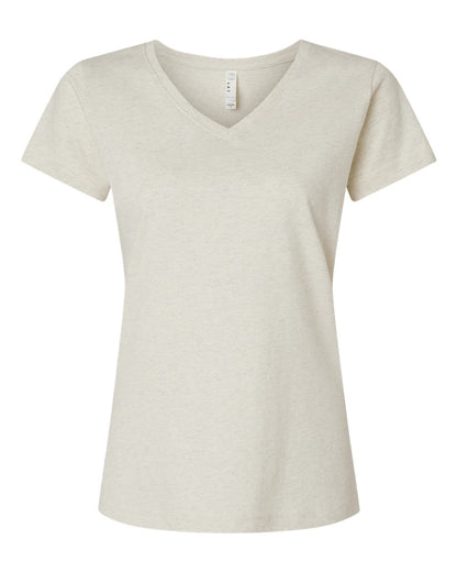 Women's Fine Jersey V-Neck Tee - 3507