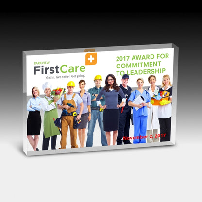 PhotoImage® Rectangle Paperweight - 4” x 6” x 1/2”