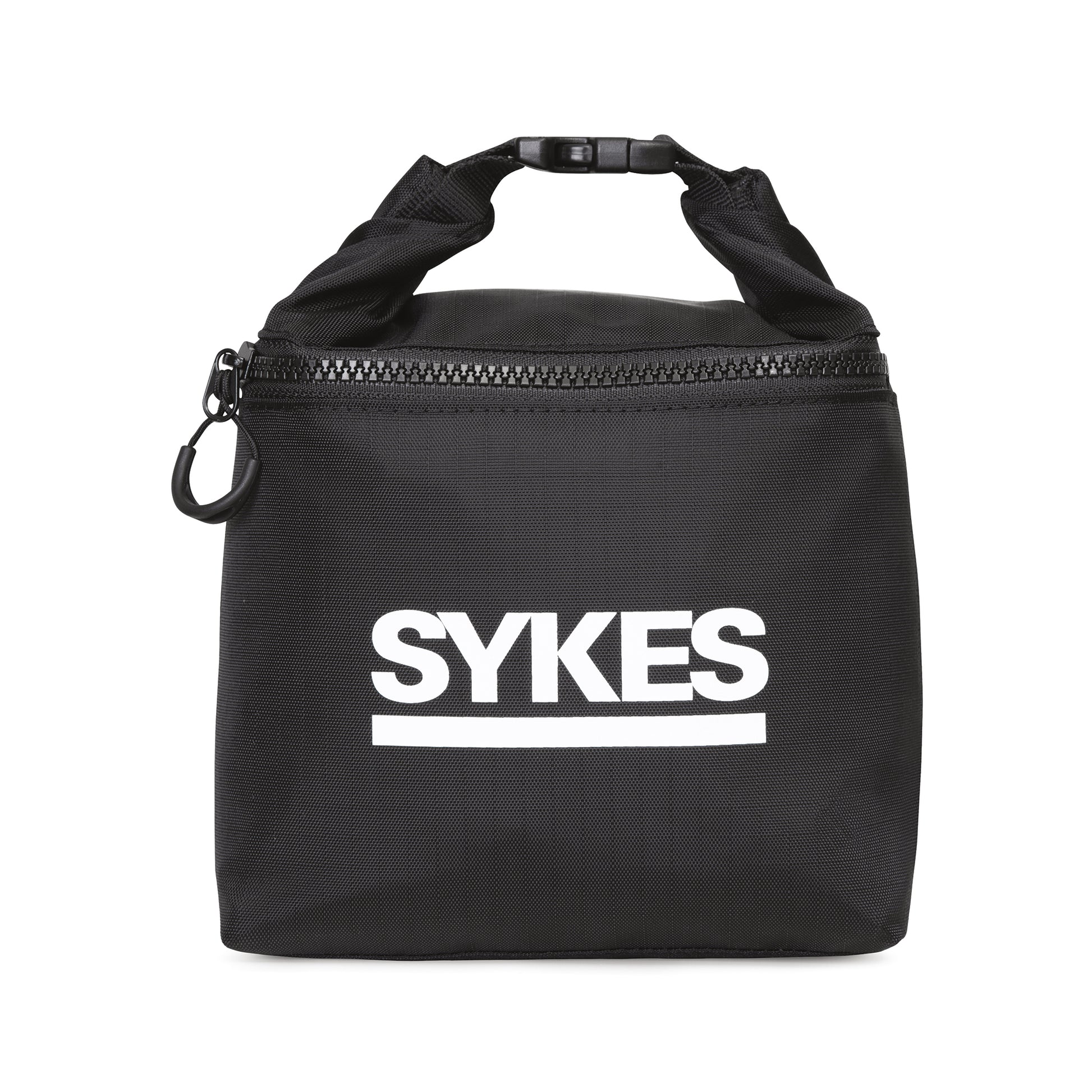 Black Remmy Wipeable Roll Top Pouch