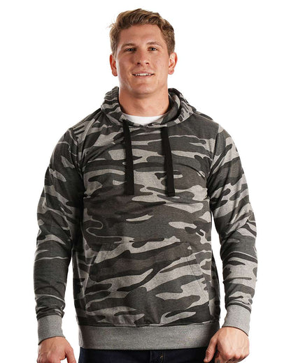Men's Enzyme-Washed French Terry Hooded Sweatshirt - 8605