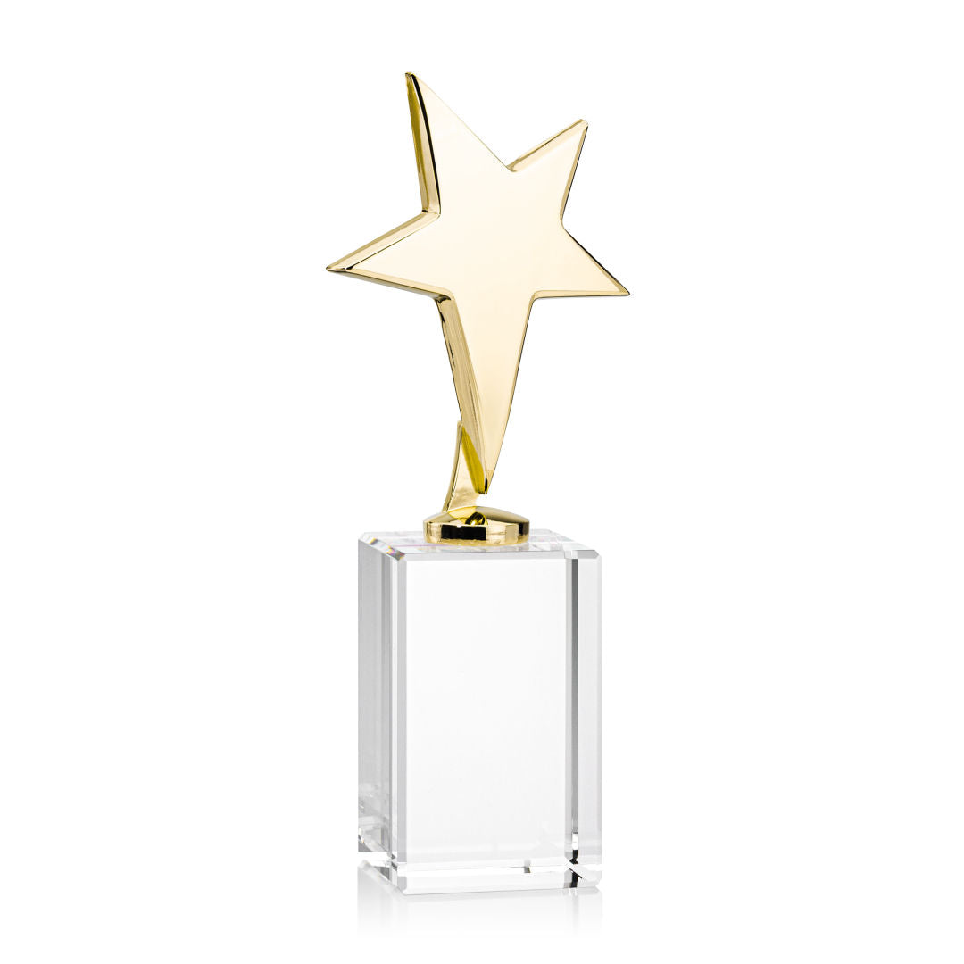 Tuscany Gold Star on Lexington Base - Clear