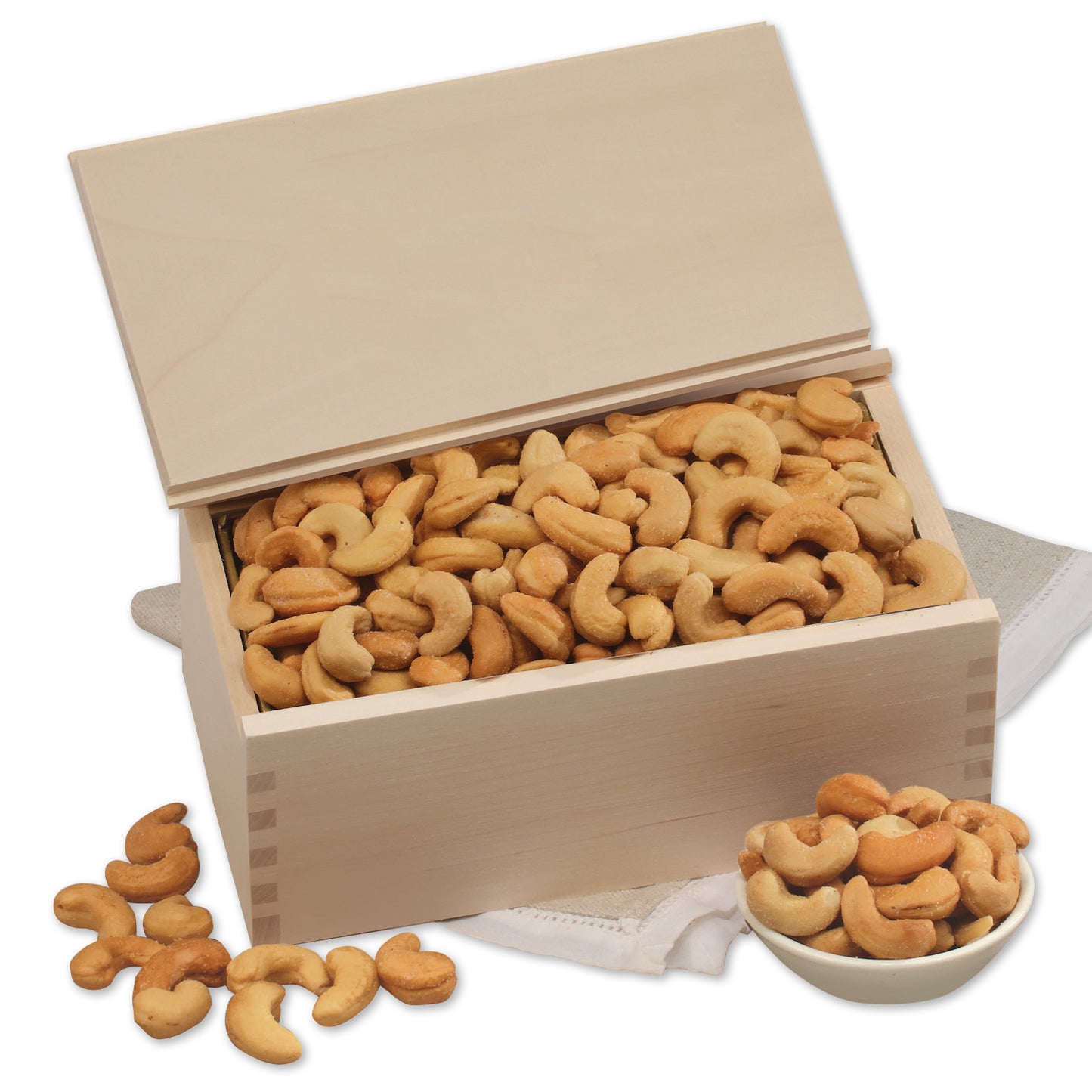 Extra Fancy Cashews in Wooden Collector's Box