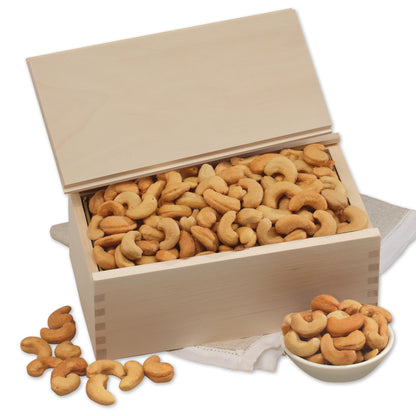 Extra Fancy Cashews in Wooden Collector's Box