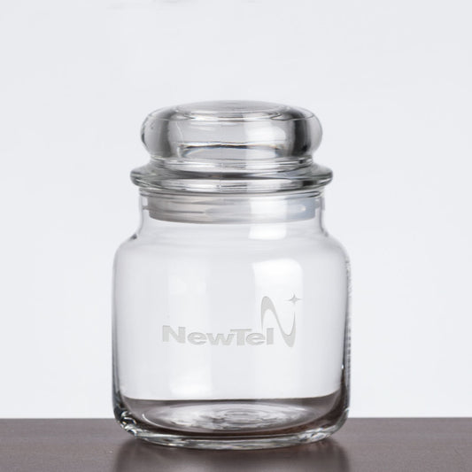 Bradwick Jar & Lid - Deep Etch