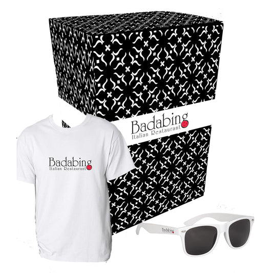 Gildan® Adult Heavy Cotton™ T-Shirt And Sunglasses Combo Set With Custom