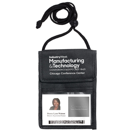 Networker Non-Woven Econo 5 Function Tradeshow Badgeholder and Neck Wallet
