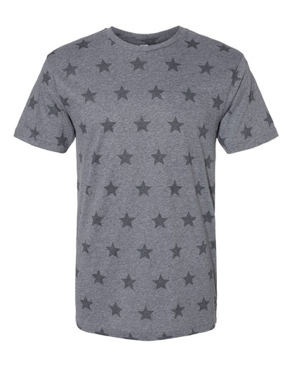 Men's Star Print Tee - 3929