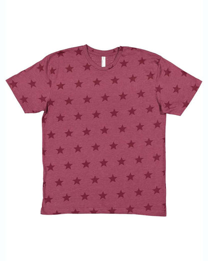 Men's Star Print Tee - 3929