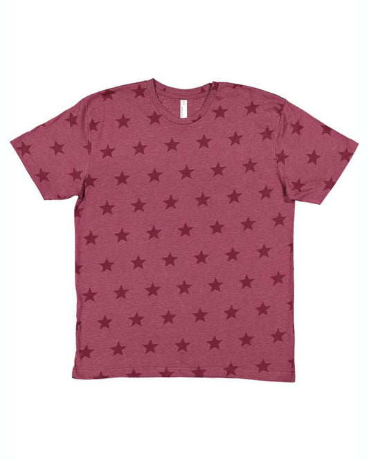 Men's Star Print Tee - 3929