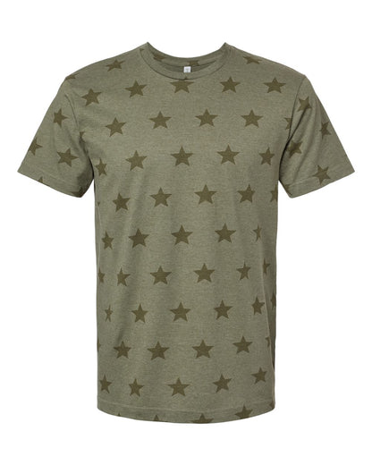 Men's Star Print Tee - 3929