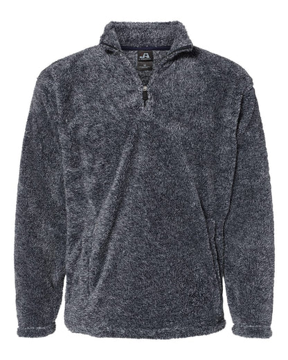 Unisex Boundary Shag Frosty Sherpa Quarter-Zip Pullover - 8464