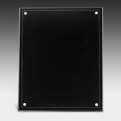 Large Certificate Holder - Clear on Black - 8" x 10" Insert