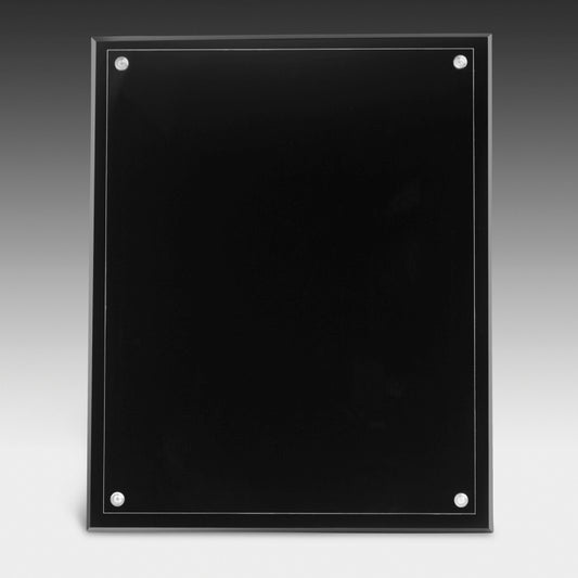 Large Certificate Holder - Clear on Black - 8" x 10" Insert