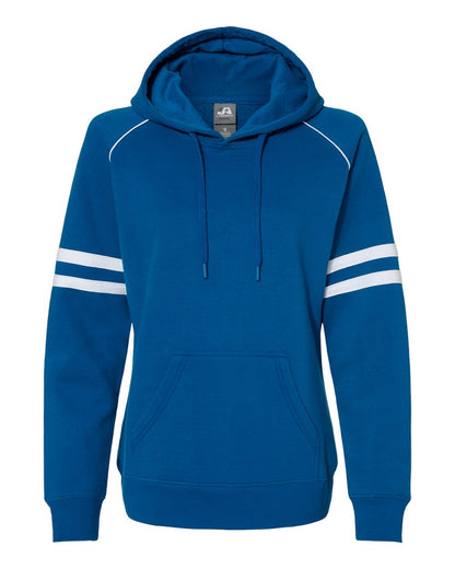 Women's Varsity Fleece Piped Hooded Sweatshirt - 8645